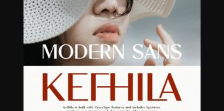 Kefhila Font Poster 1