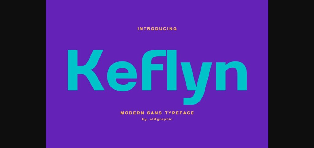 Keflyn Font Poster 3