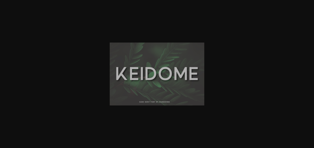 Keidome Font Poster 3