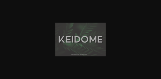 Keidome Font Poster 1