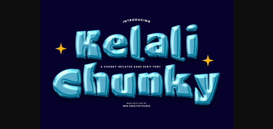 Kelali Chunky Font Poster 3