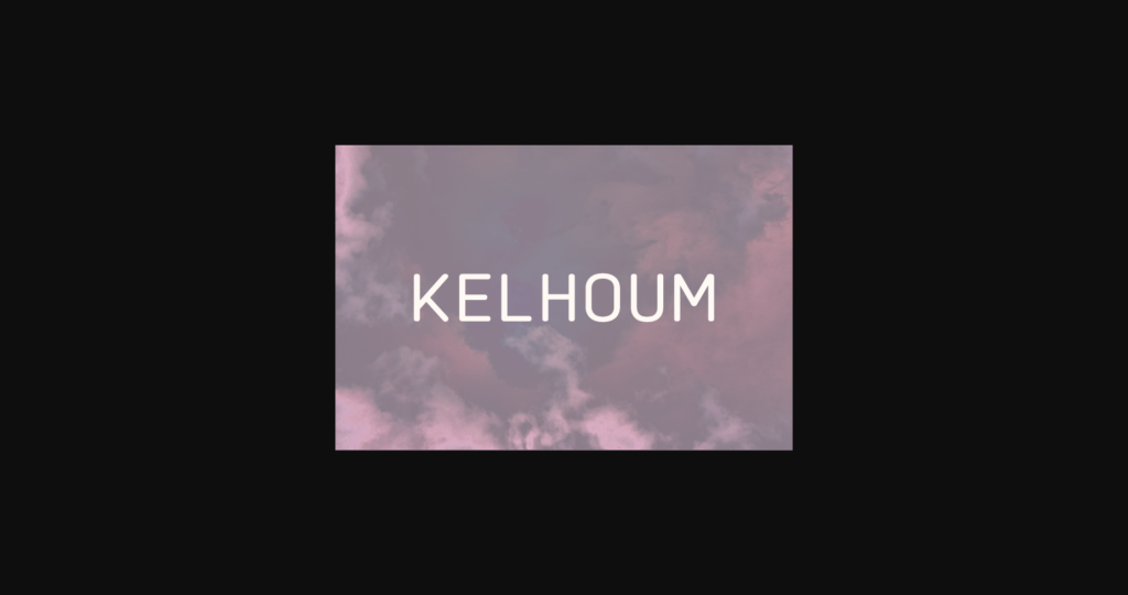 Kelhoum Font Poster 1