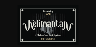 Kelimantan Font Poster 1