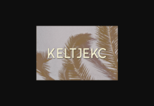 Keltjekc Font Poster 1