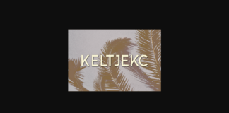 Keltjekc Font Poster 1