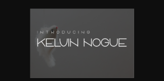 Kelvin Nogue Font Poster 1