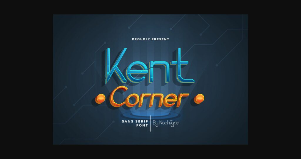 Kent Corner Font Poster 3