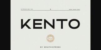 Kento Font Poster 1