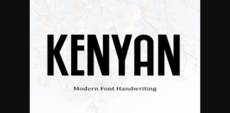 Kenyan Font Poster 1