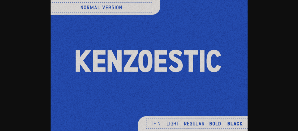 Kenzoestic Font Poster 3