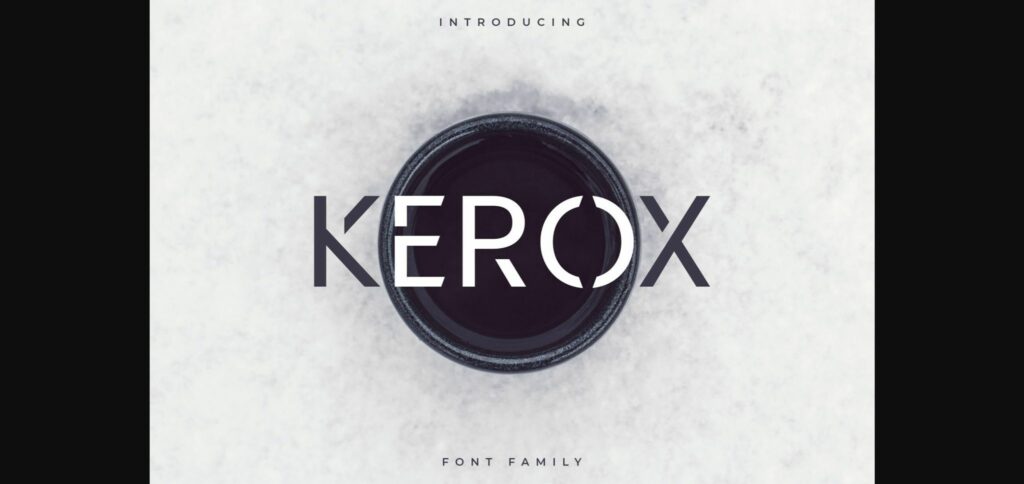 Kerox Font Poster 3
