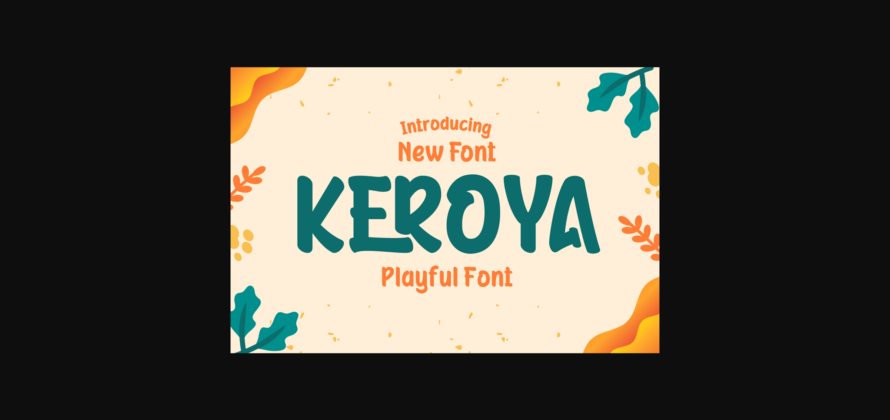 Keroya Font Poster 3