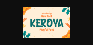 Keroya Font Poster 1