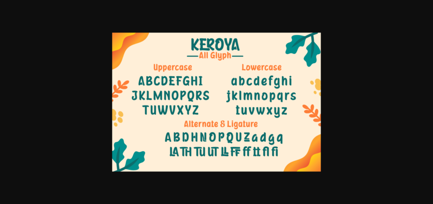 Keroya Font Poster 10