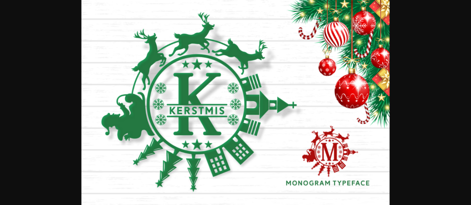 Kerstmis Font Poster 3