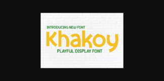 Khakoy Font Poster 1