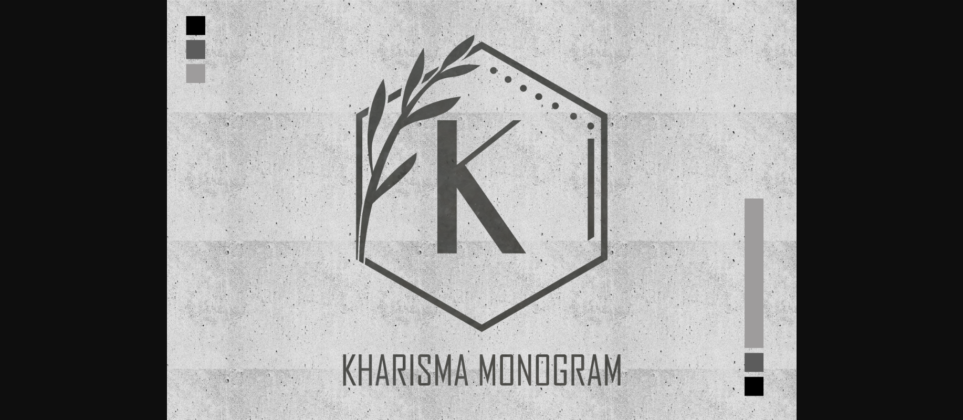 Kharisma Monogram Font Poster 3