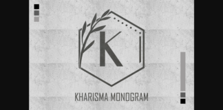 Kharisma Monogram Font Poster 1