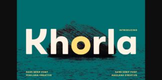 Khorla Font Poster 1