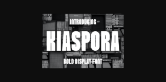 Kiaspora Font Poster 1