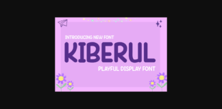 Kiberul Font Poster 1