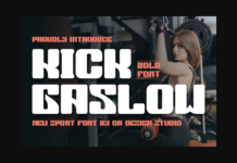 Kick Gaslow Font Poster 1