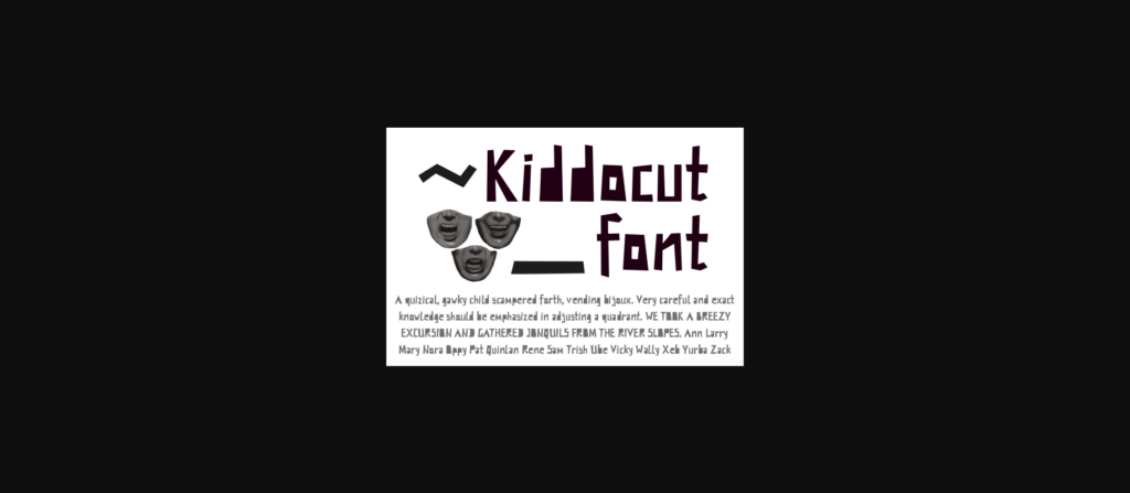 Kiddocut Font Poster 6