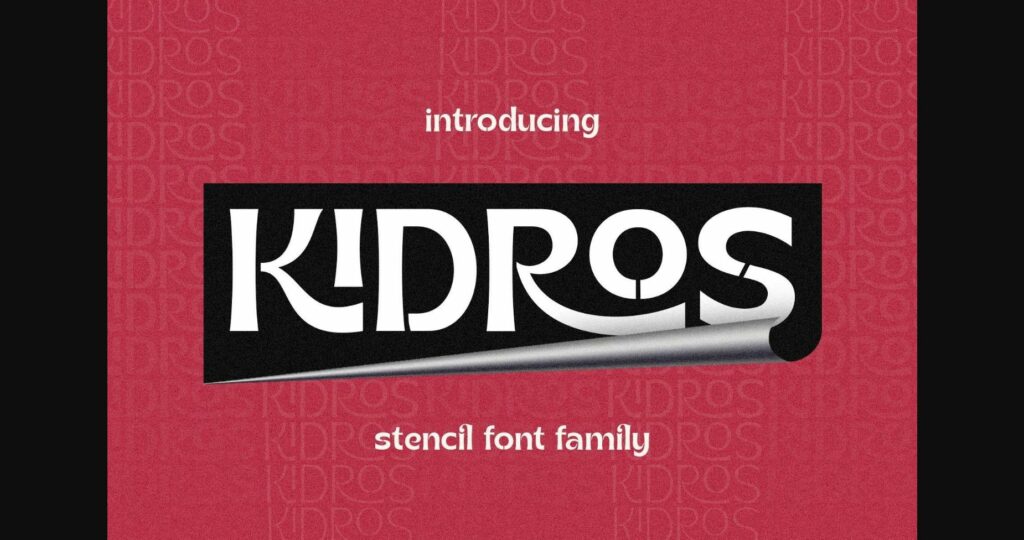 Kidros Font Poster 3