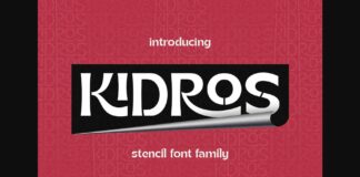 Kidros Font Poster 1