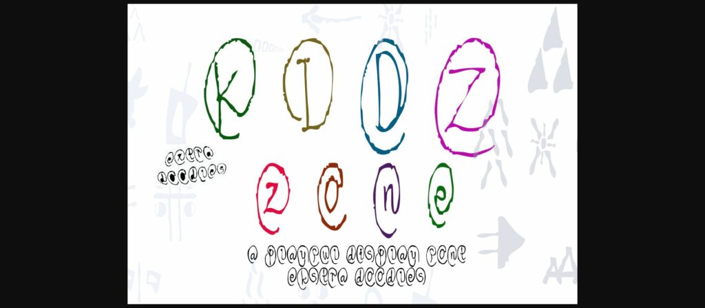 Kidz Zone Font Poster 4