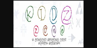 Kidz Zone Font Poster 1