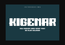 Kigenar Font Poster 1