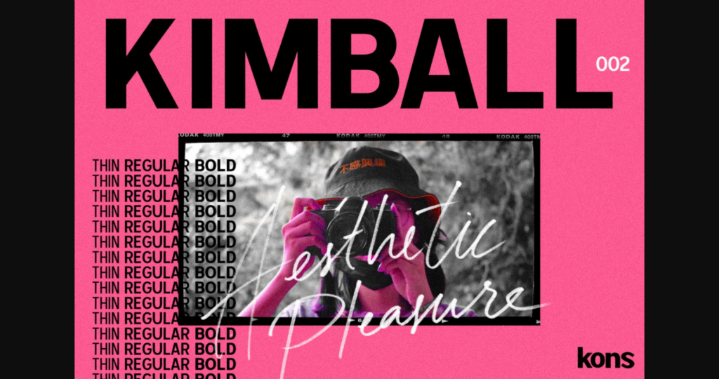 Kimball Font Poster 1