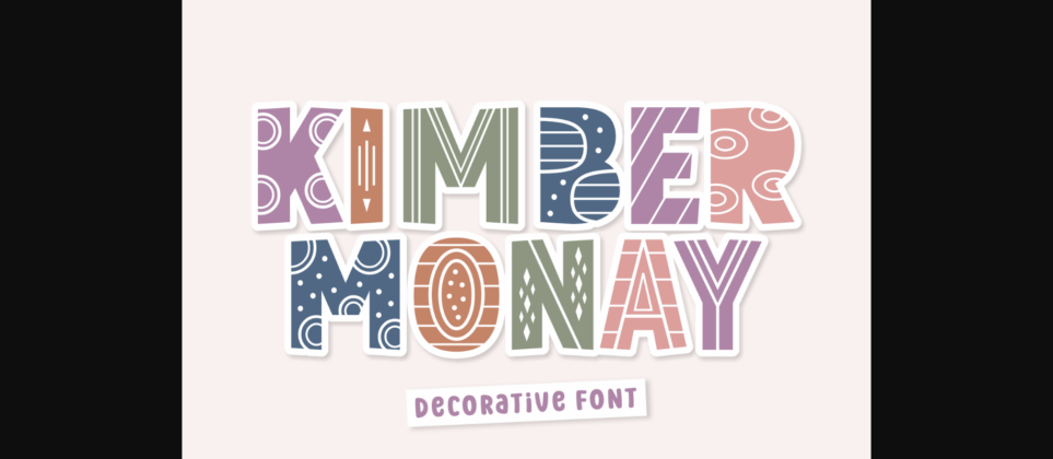 Kimber Monay Font Poster 3