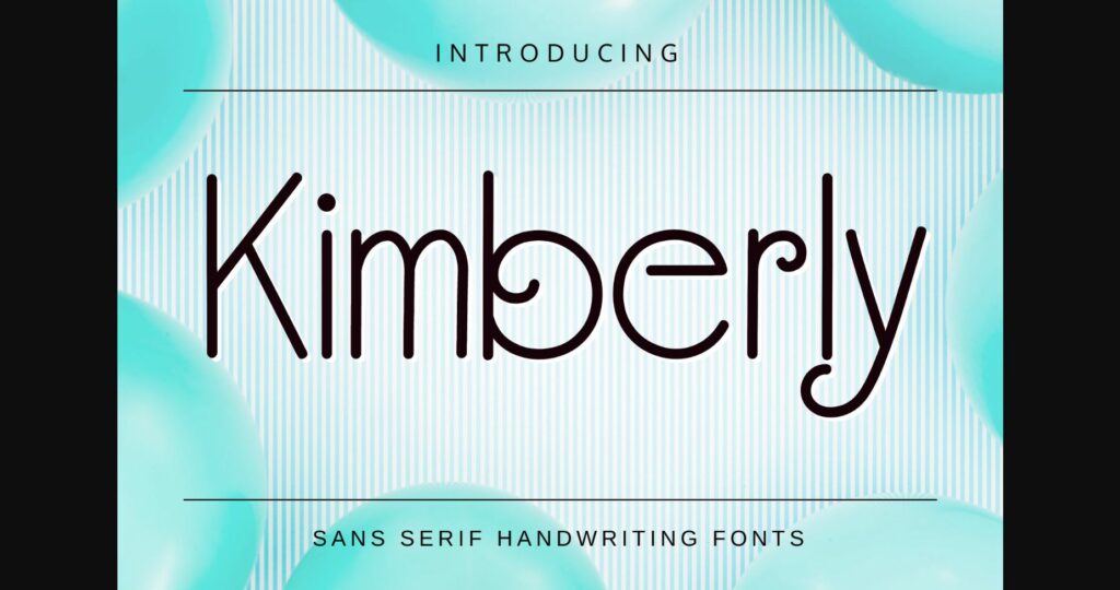 Kimberly Font Poster 1