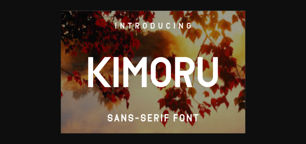 Kimoru Font Poster 1