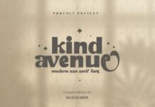 Kind Avenue Font Poster 1