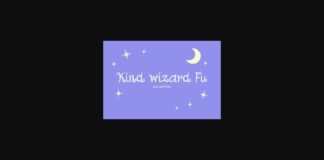 Kind Wizard Fu Font Poster 1