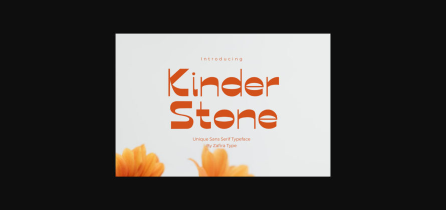 Kinder Stone Font Poster 3