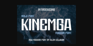 Kinemga Font Poster 1