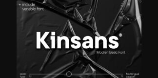 Kinsans Font Poster 1