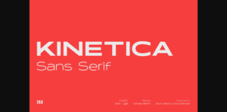 Kinetica Font Poster 1