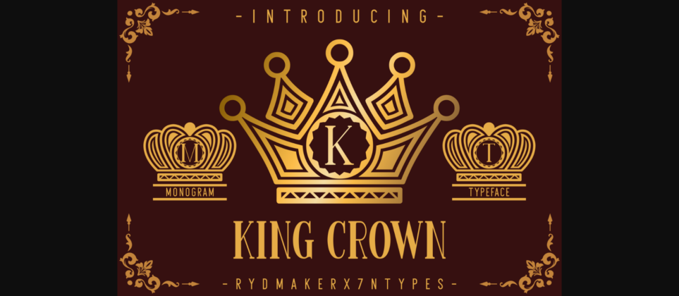 King Crown Font Poster 1