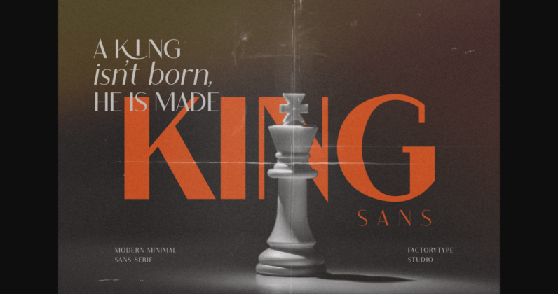 King Font Poster 3