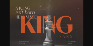 King Font Poster 1