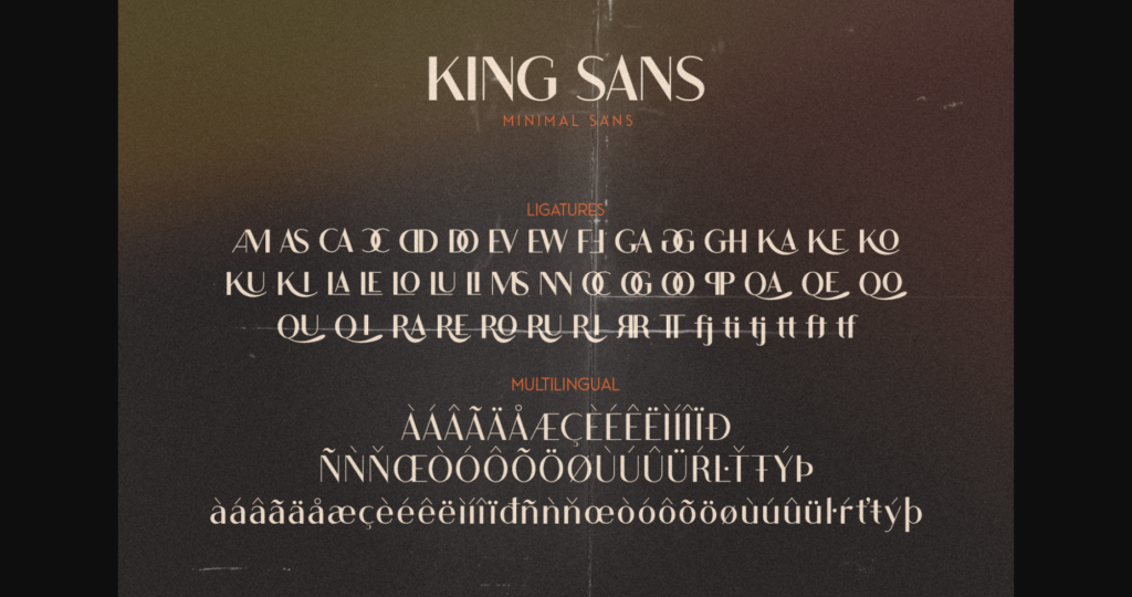 King Font Poster 9