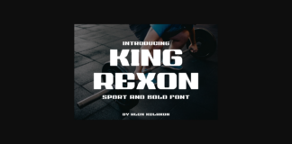 King Rexon Font Poster 1