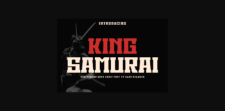 King Samurai Font Poster 1