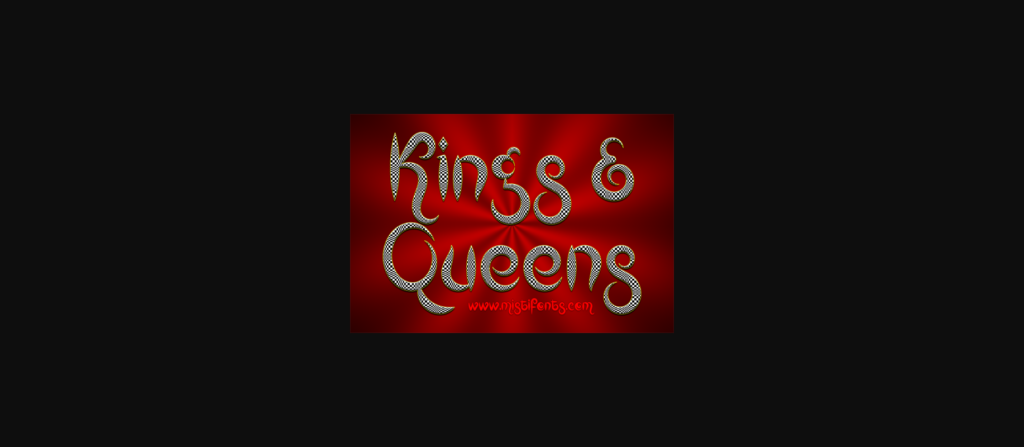 Kings and Queens Font Poster 1