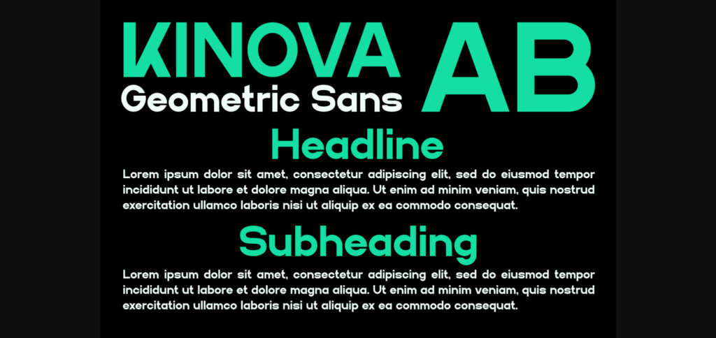 Kinova Font Poster 4